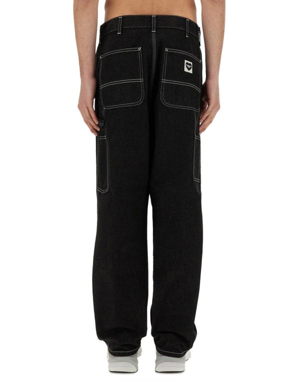 Carhartt Black Mid Rise Jeans for men