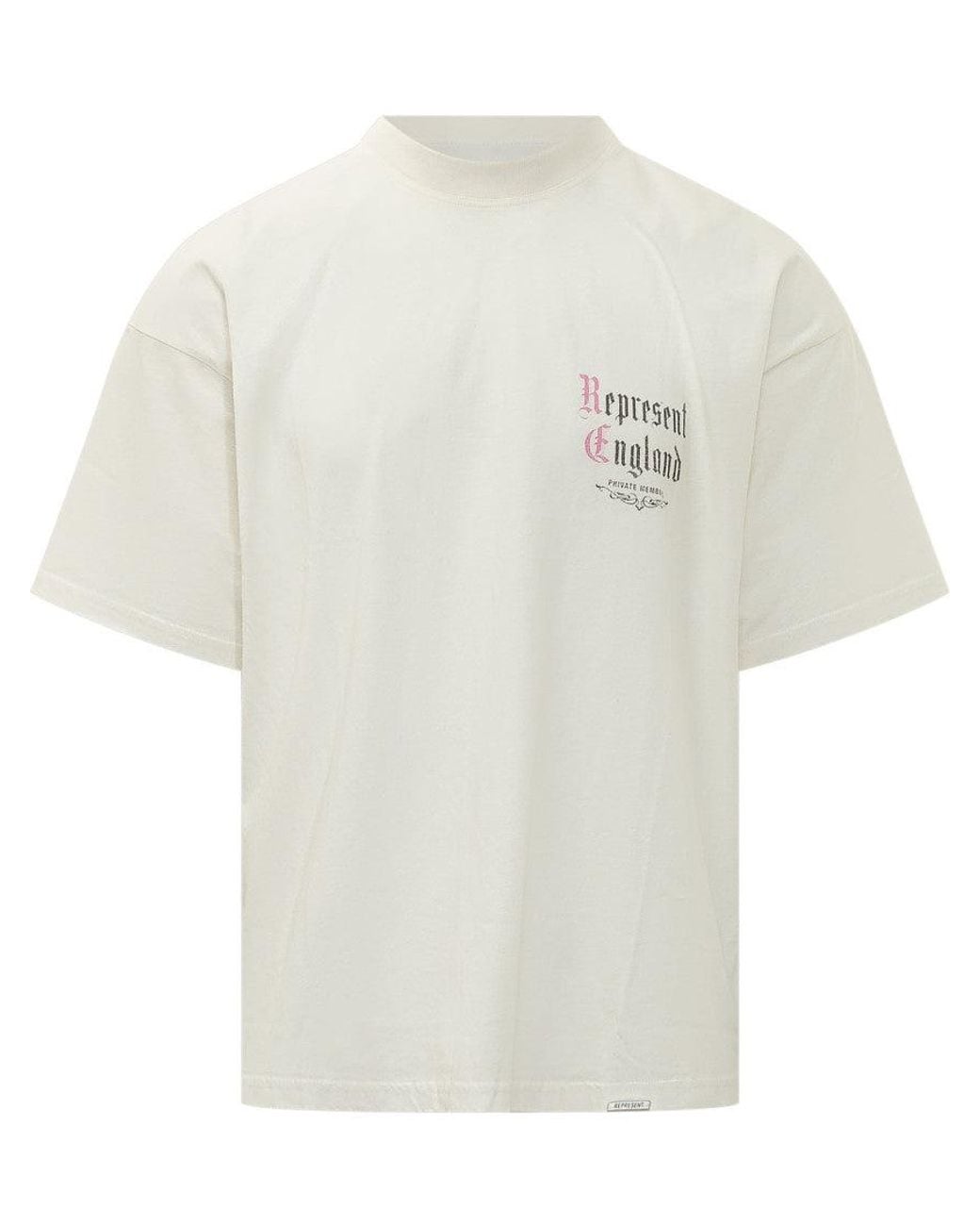 Represent White Off Logo T-Shirts for men