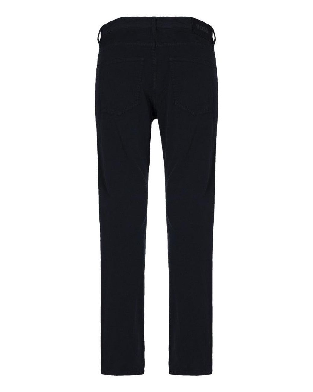Boss Blue Slim Flat Front Pants for men
