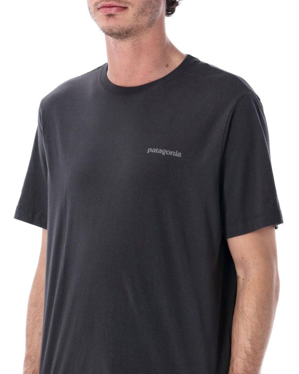 Patagonia Black Crew Neck T-Shirt for men
