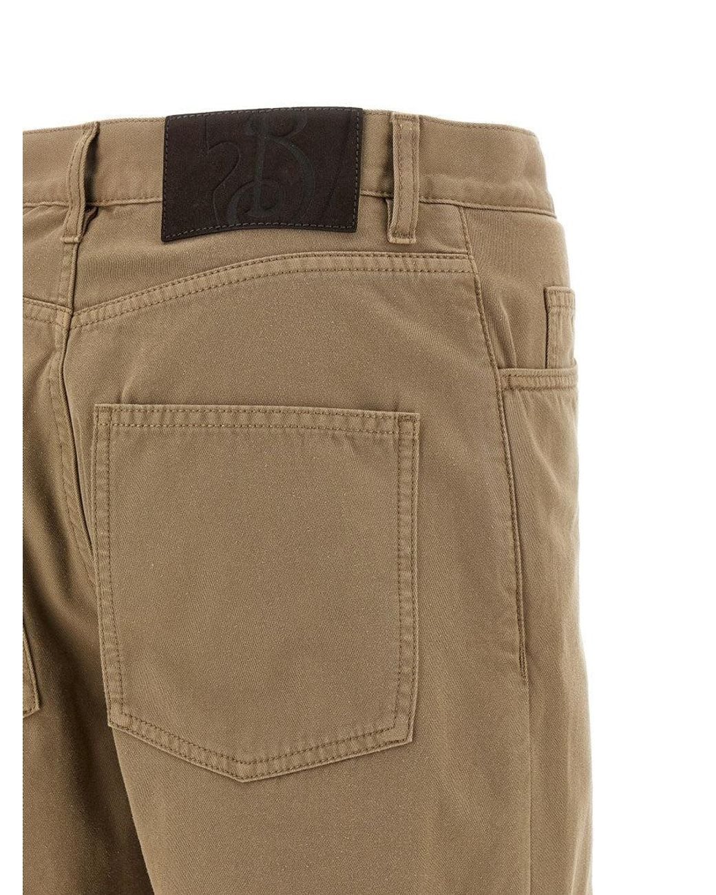 Burberry Natural 5-Pocket Pants for men