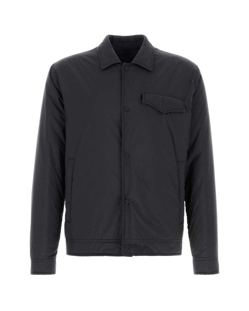 Herno Blue Dark Regular Jacket for men