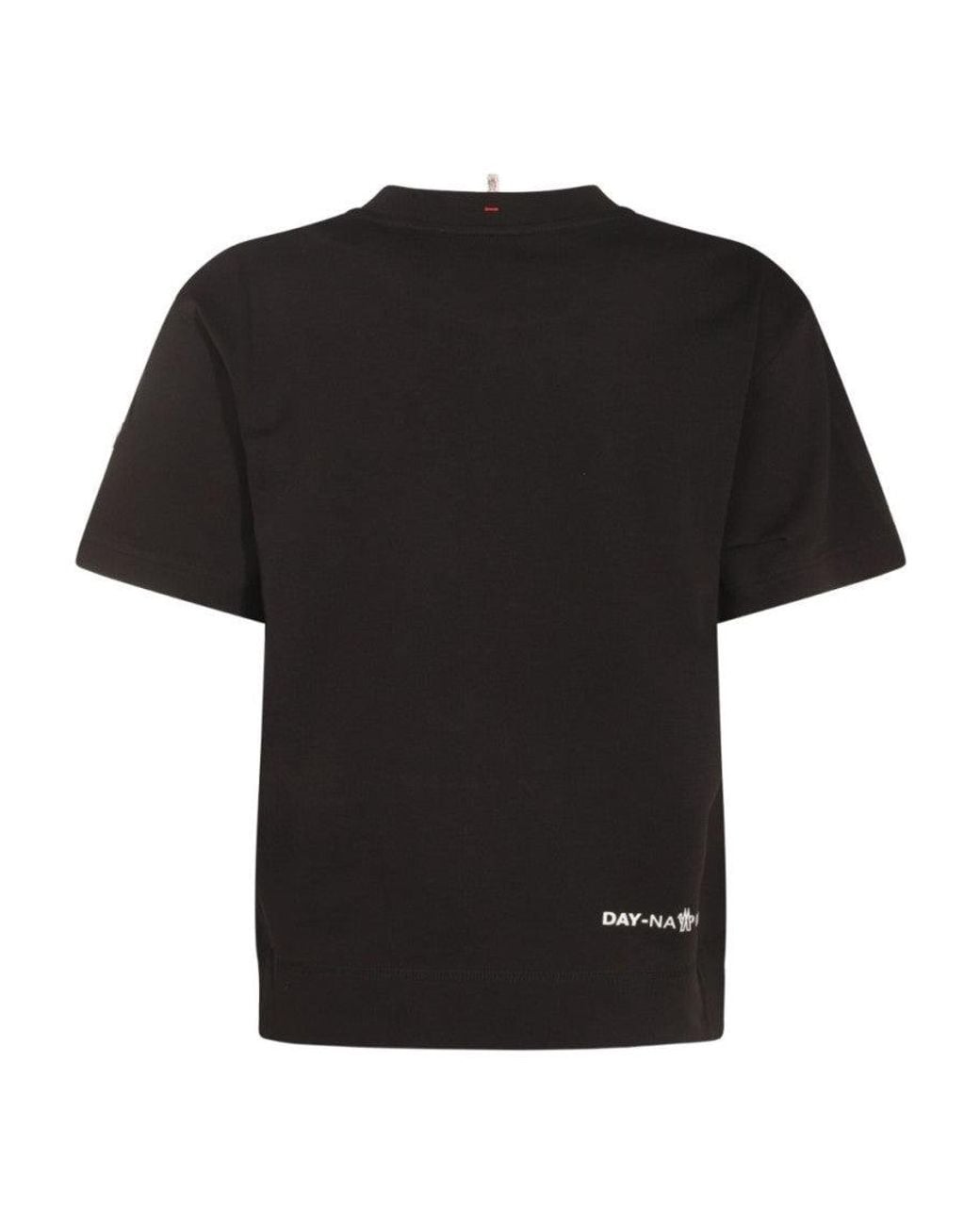 Moncler Black Crew Neck Logo T-Shirt