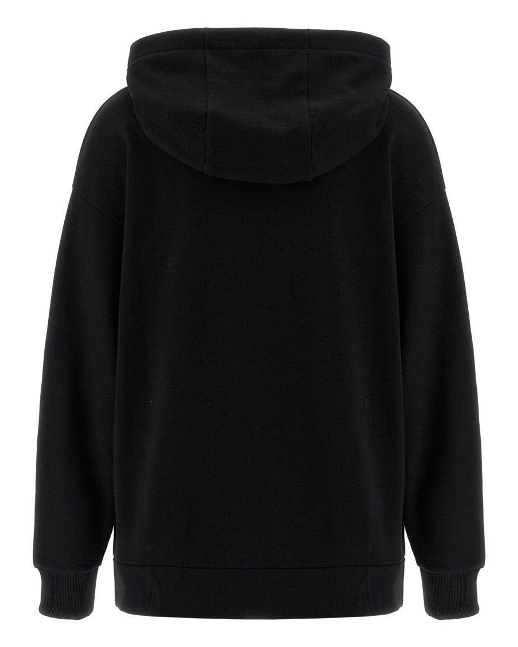 Fendi Black Logo Print Hoodie