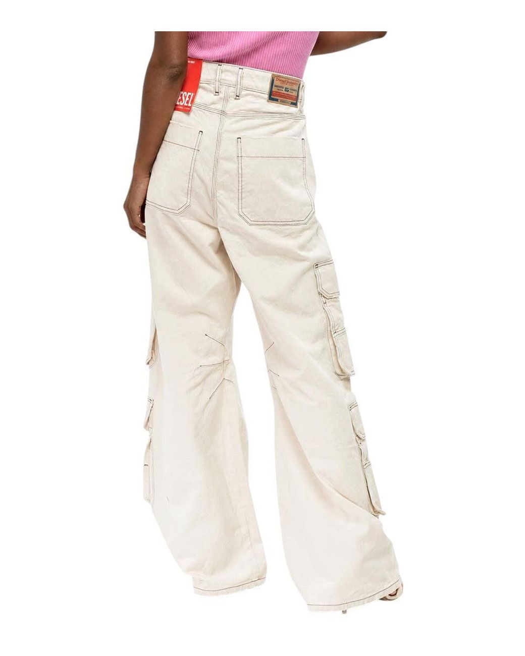 DIESEL Natural Loose Cargo Jeans