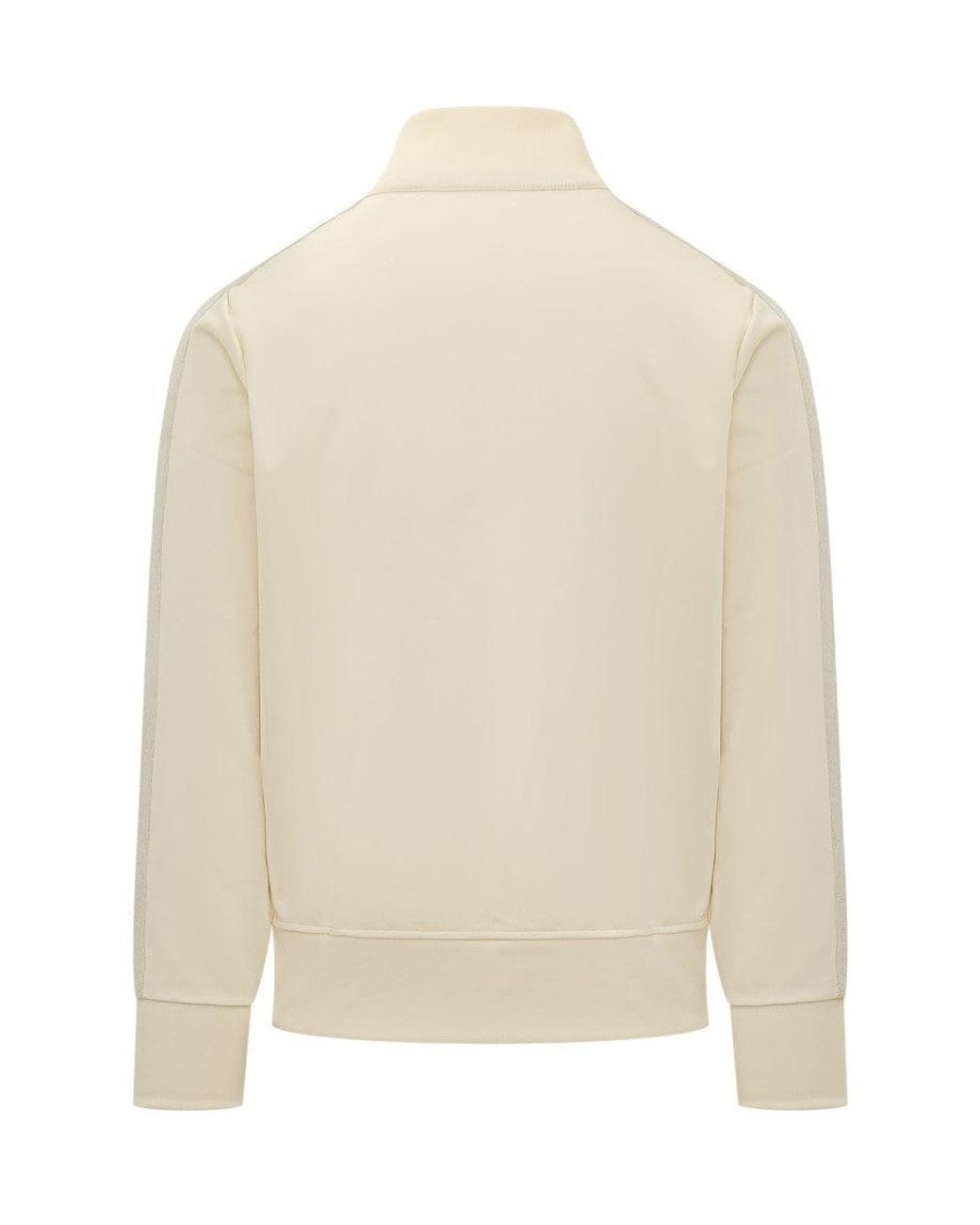 Palm Angels Natural Solid Mock Collar Jacket for men