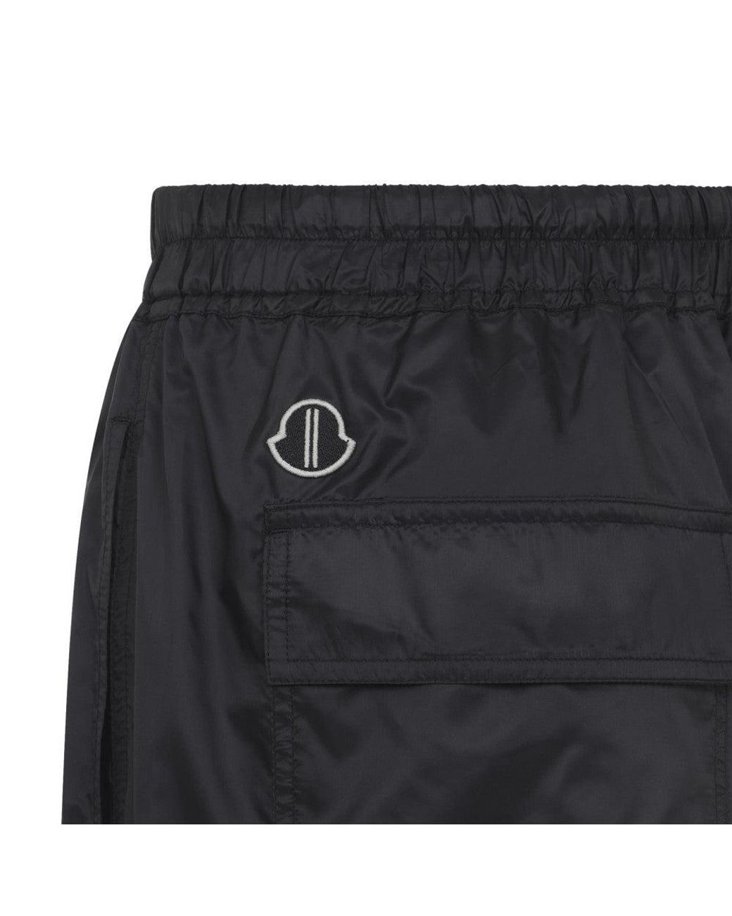 Moncler Black Drawstring Shorts