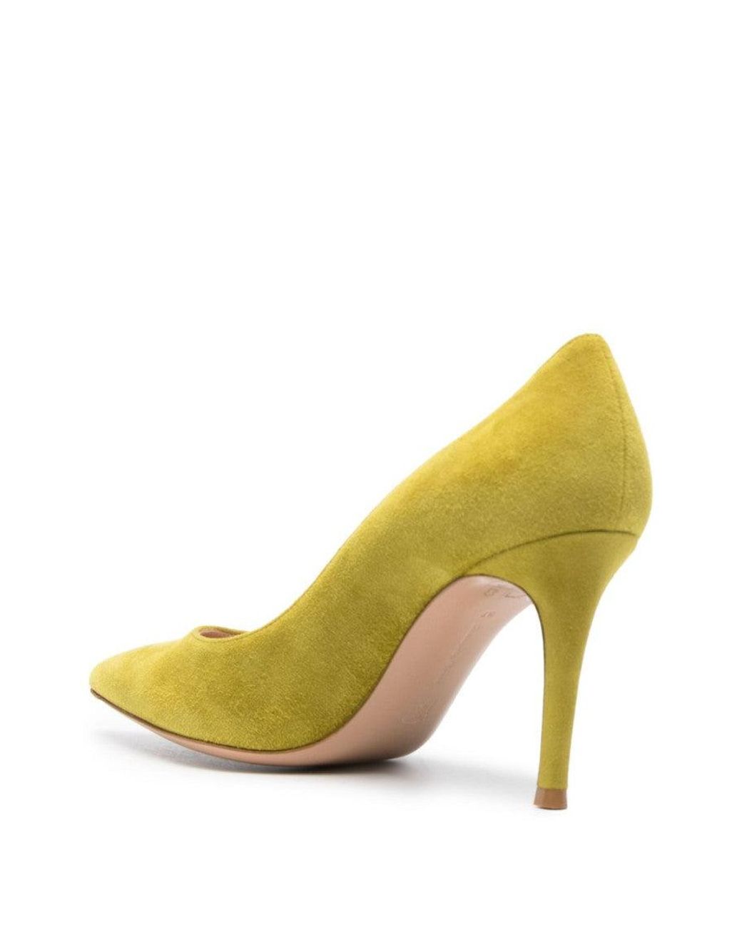 Gianvito Rossi Metallic Gianvito Suede Leather Pumps