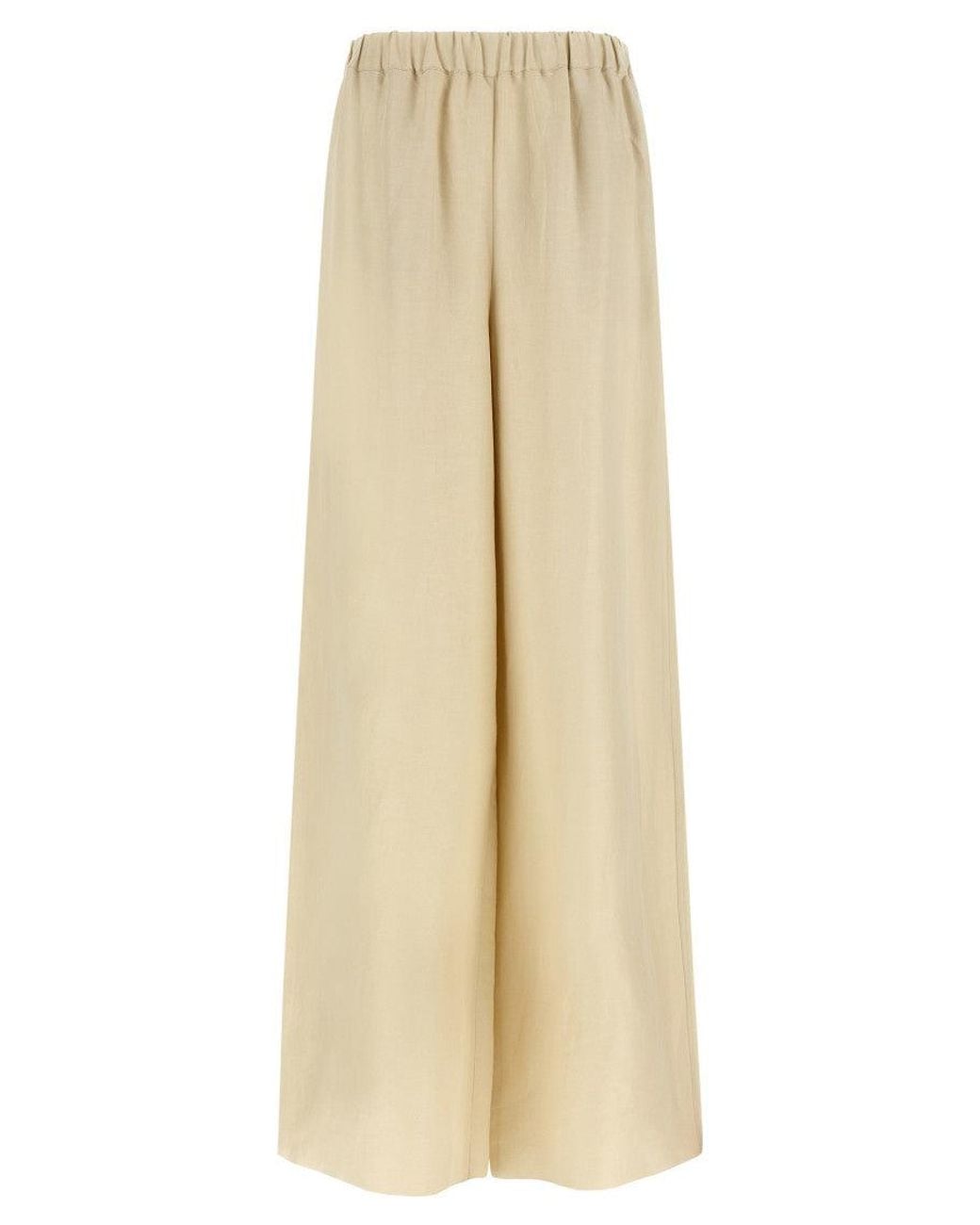 Max Mara Natural Straight Elasticated Pants