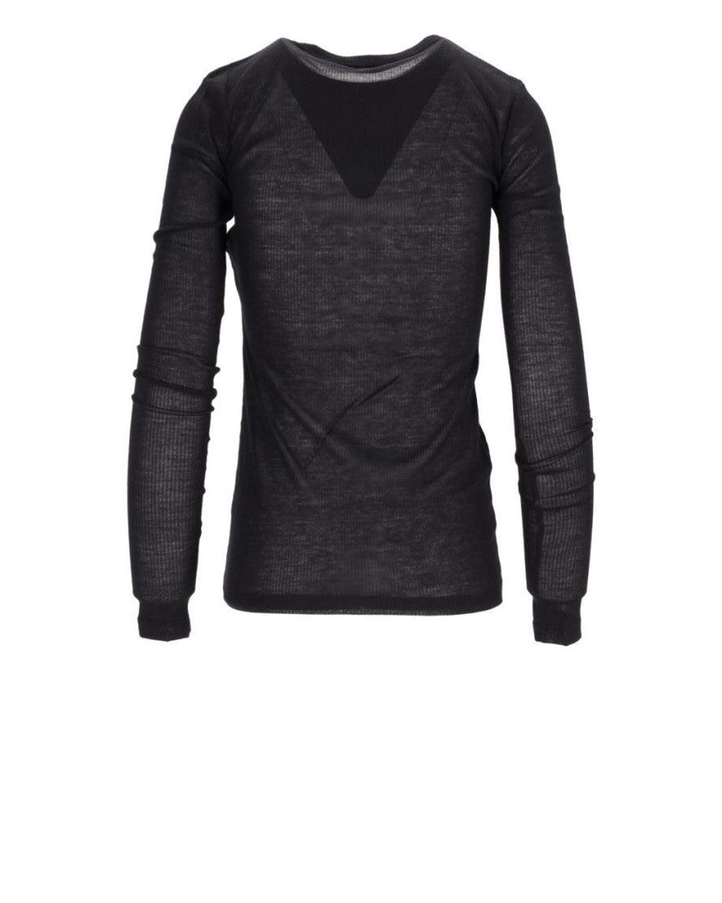 Ann Demeulemeester Black Fiene Long Sleeve T-Shirt