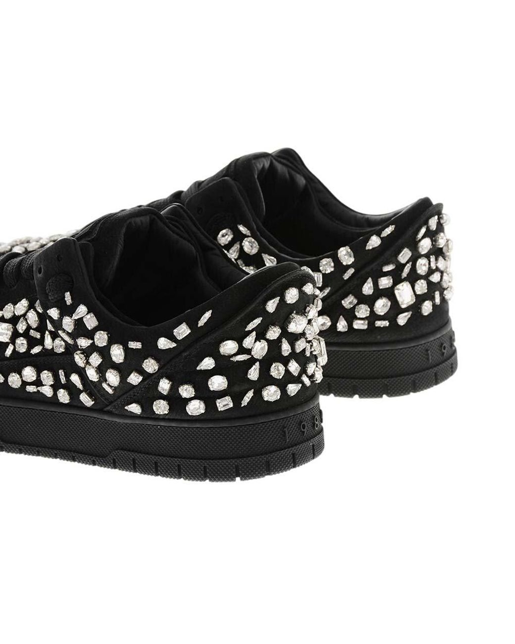 1989 STUDIO Black Low Leather Sneakers for men