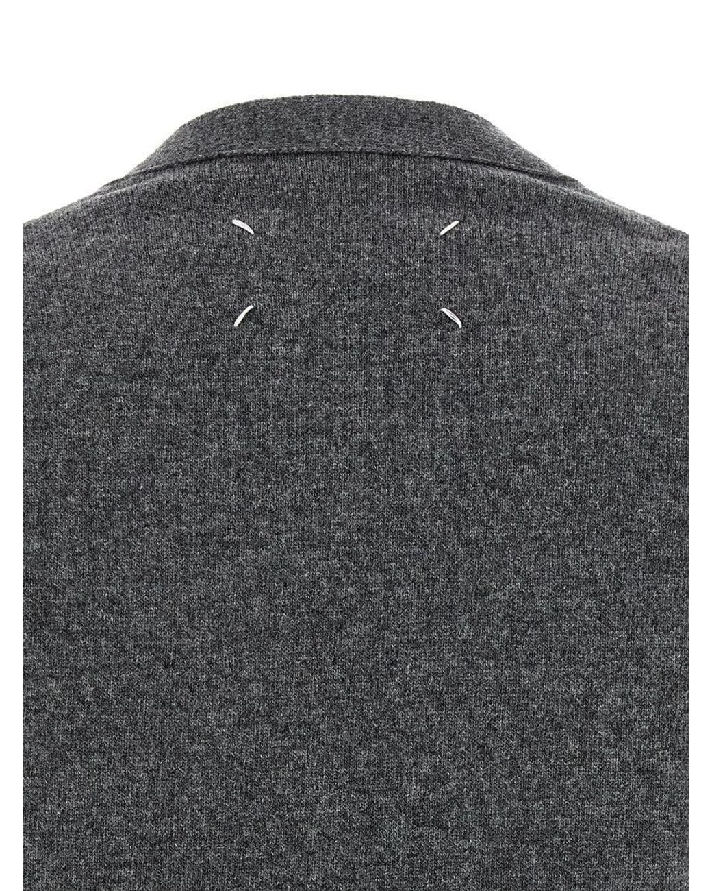 Maison Margiela Gray 'Four Stitches' Cardigan