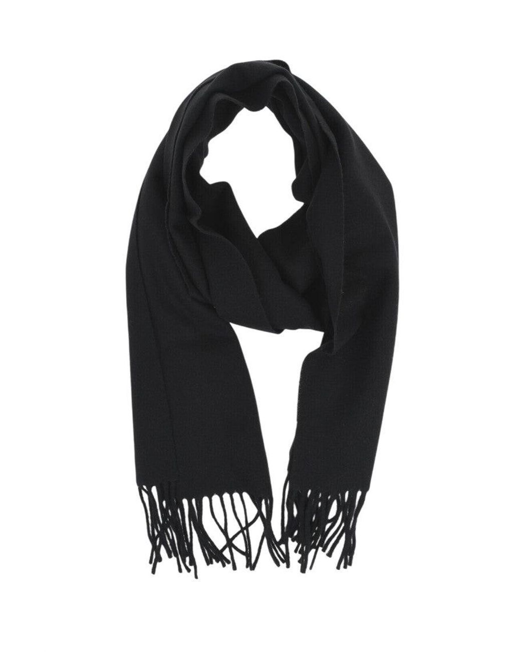 A.P.C. Black Solid Scarf for men