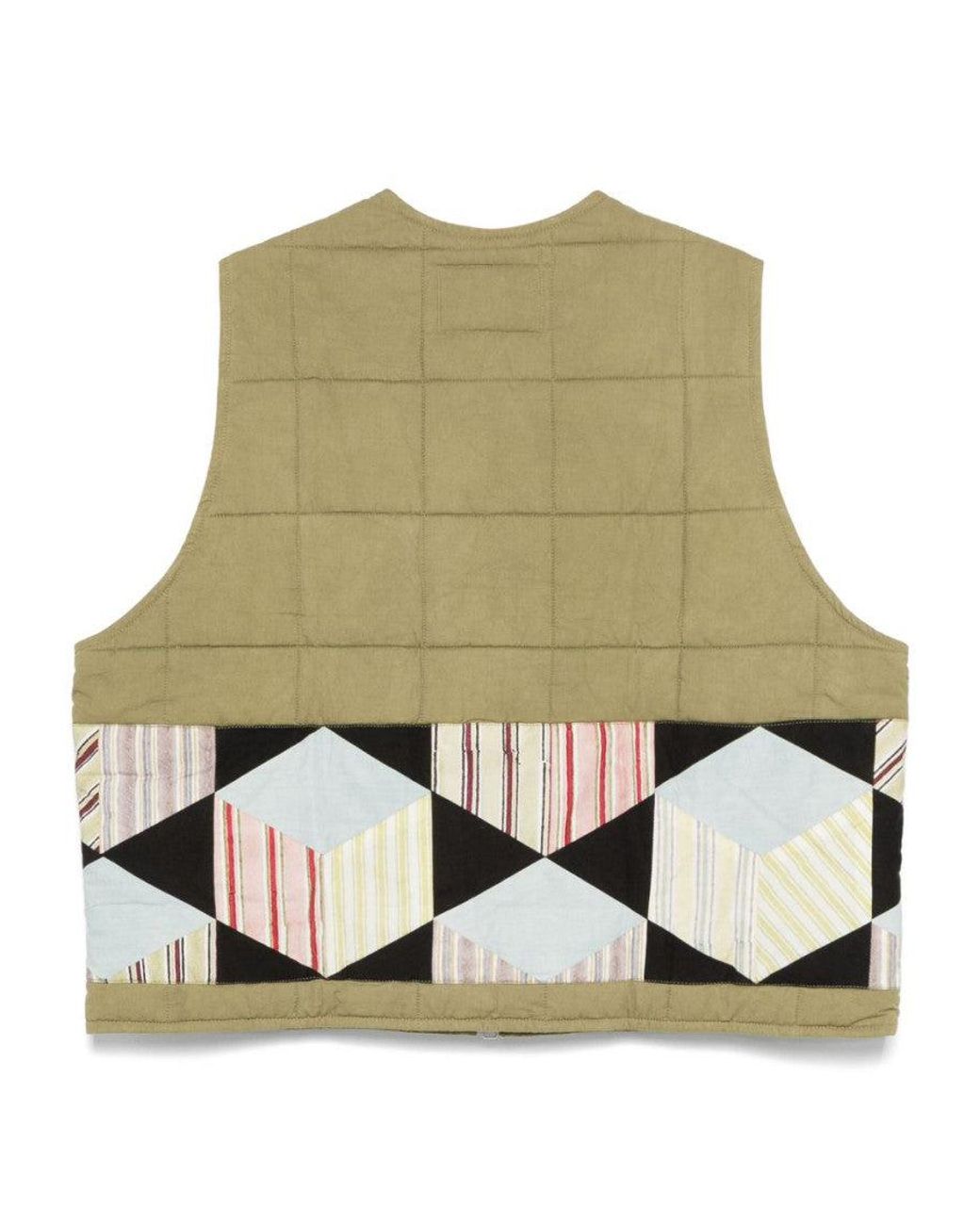 STORY mfg. Green Sleeveless Zip Vest for men