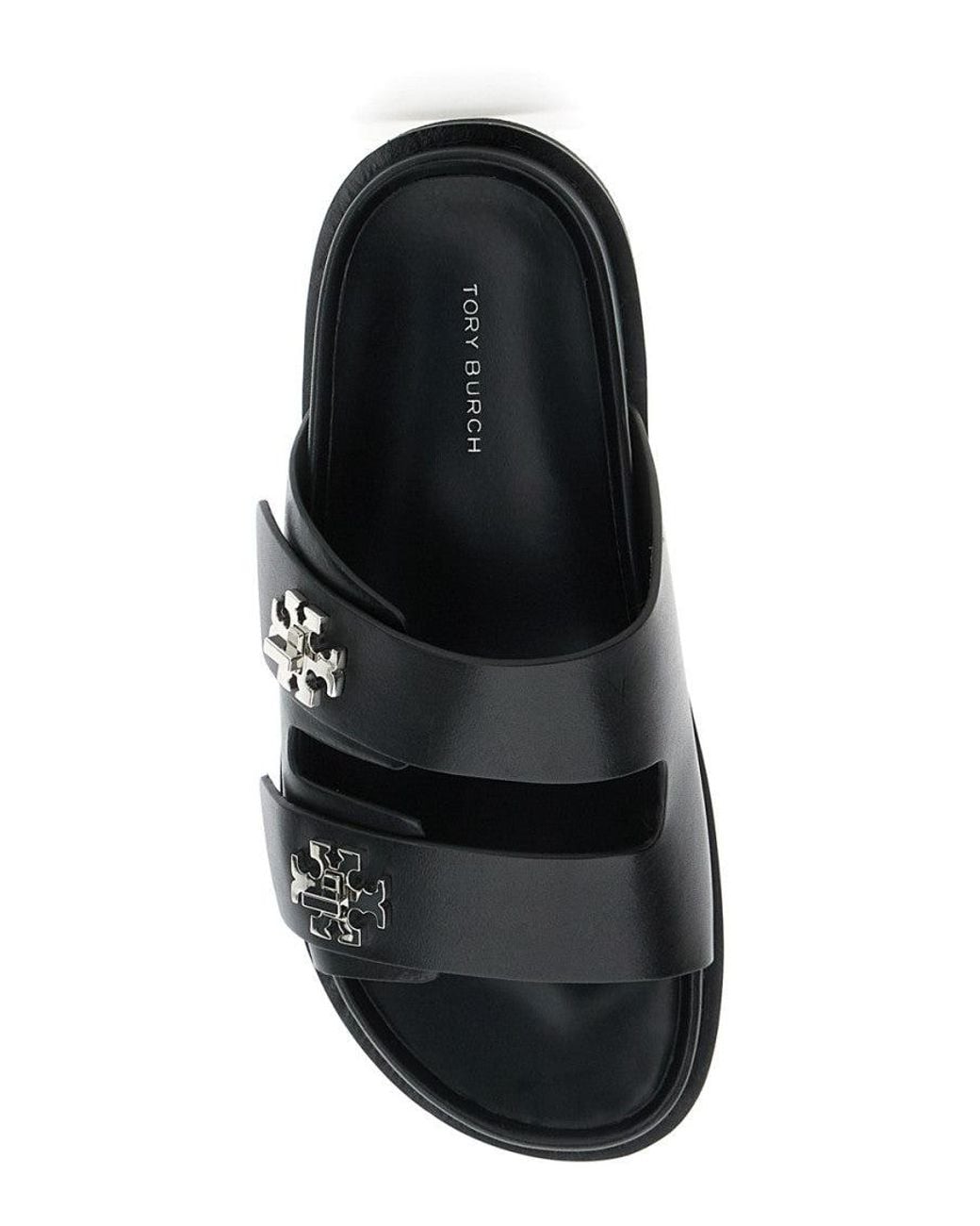 Tory Burch Black Logo Sandals