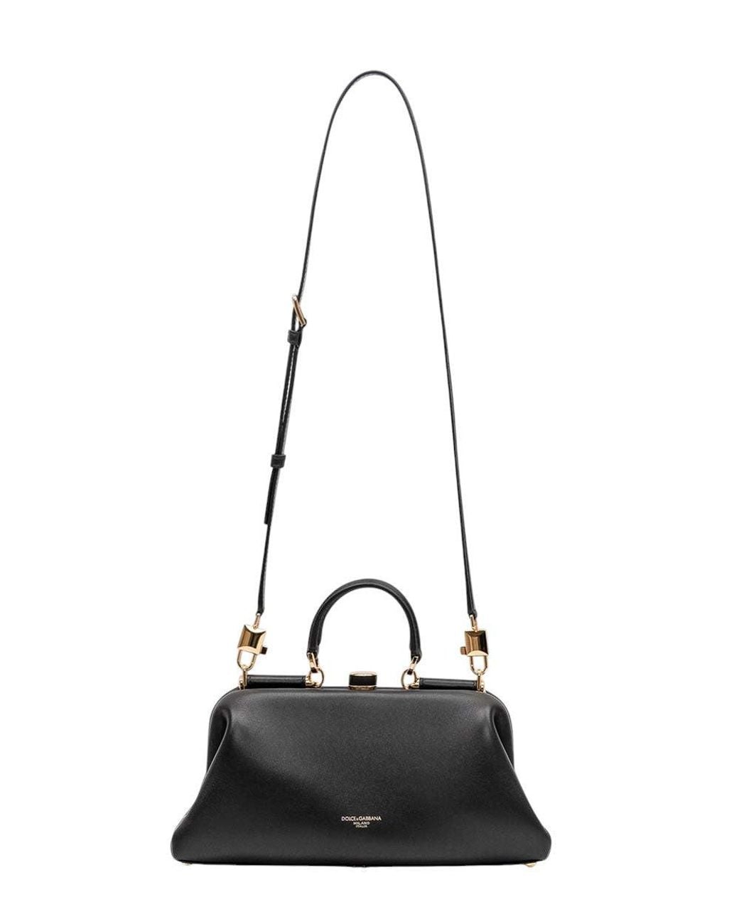 Dolce & Gabbana Black Grandma Medium Satchel