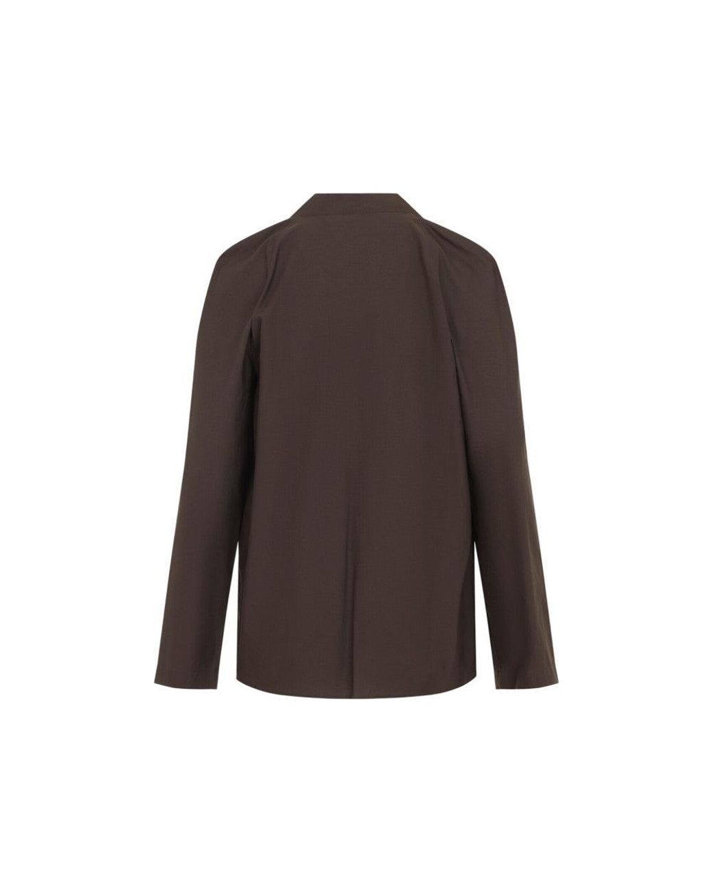 Lemaire Brown Ascot Blouse