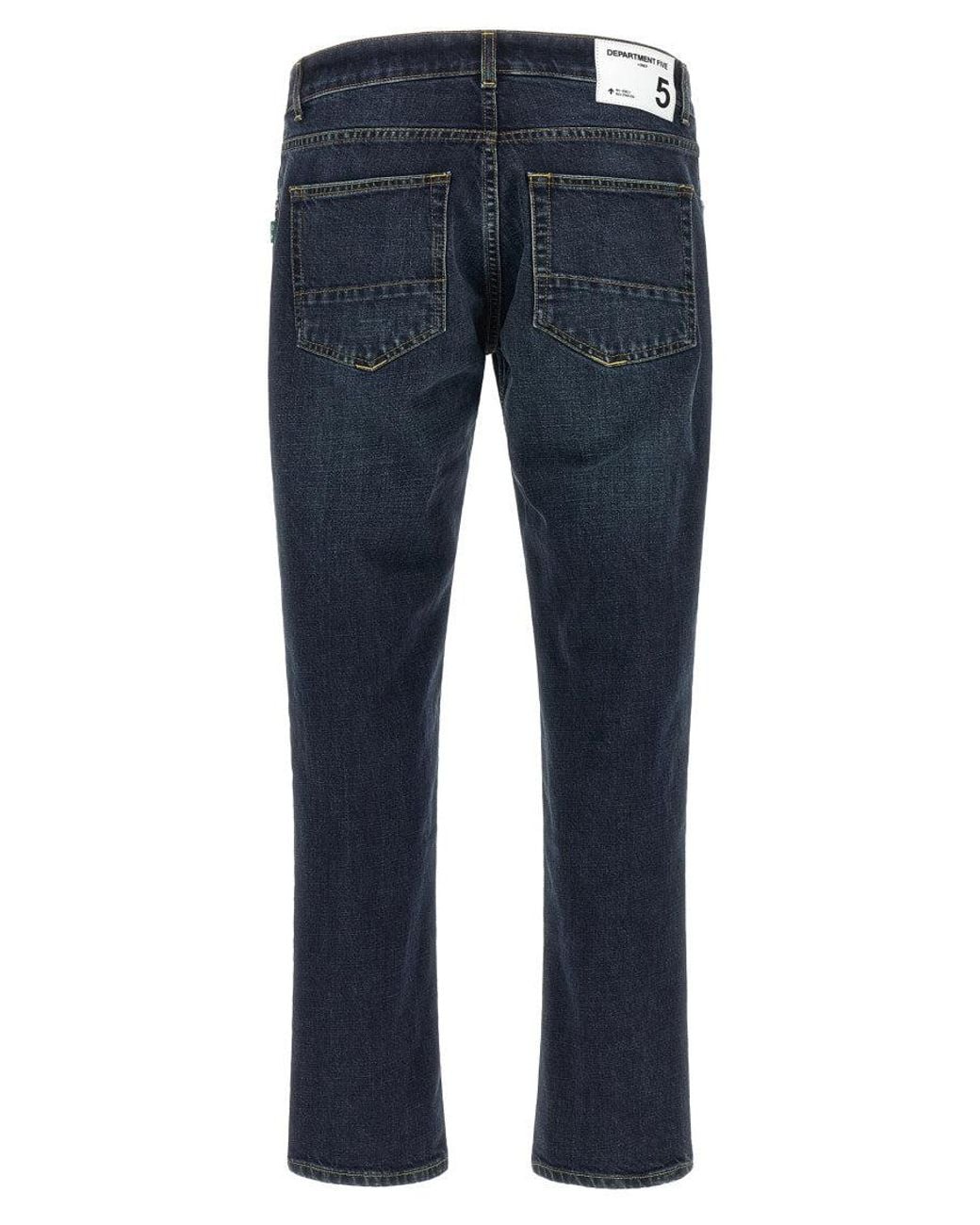 Department 5 Blue Straight Mid Rise Jeans for men