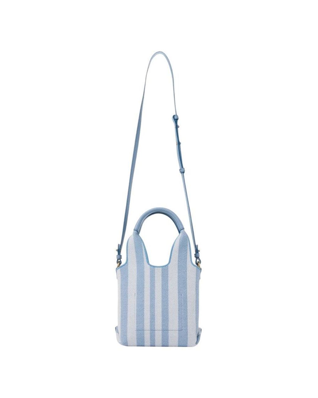 Chloé Blue Light Stripy Mini Tote