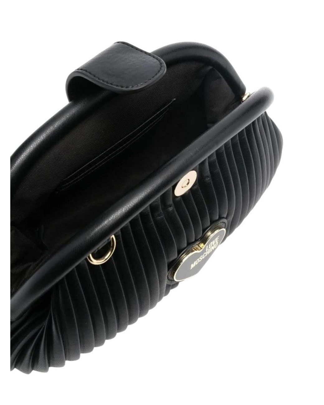 Love Moschino Black Logo Small Shoulder Bag