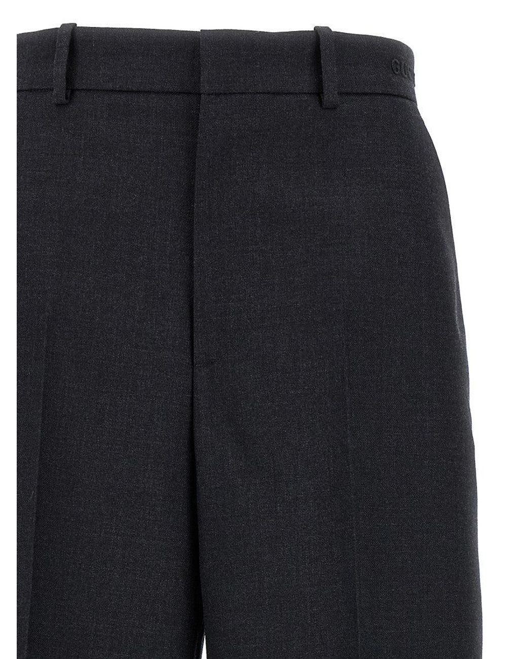 Gucci Blue Dark Wide Leg Trouser