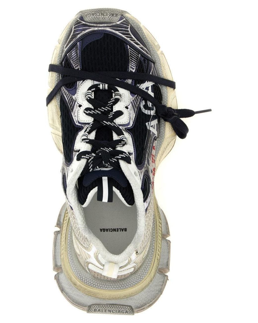 Balenciaga White Logo Sneakers for men