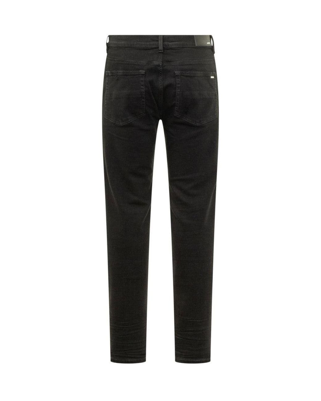 Amiri Black Slim Mid Rise Jeans for men