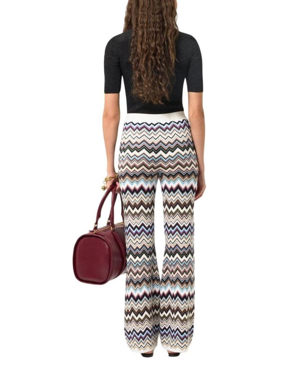 Missoni White Straight Pants