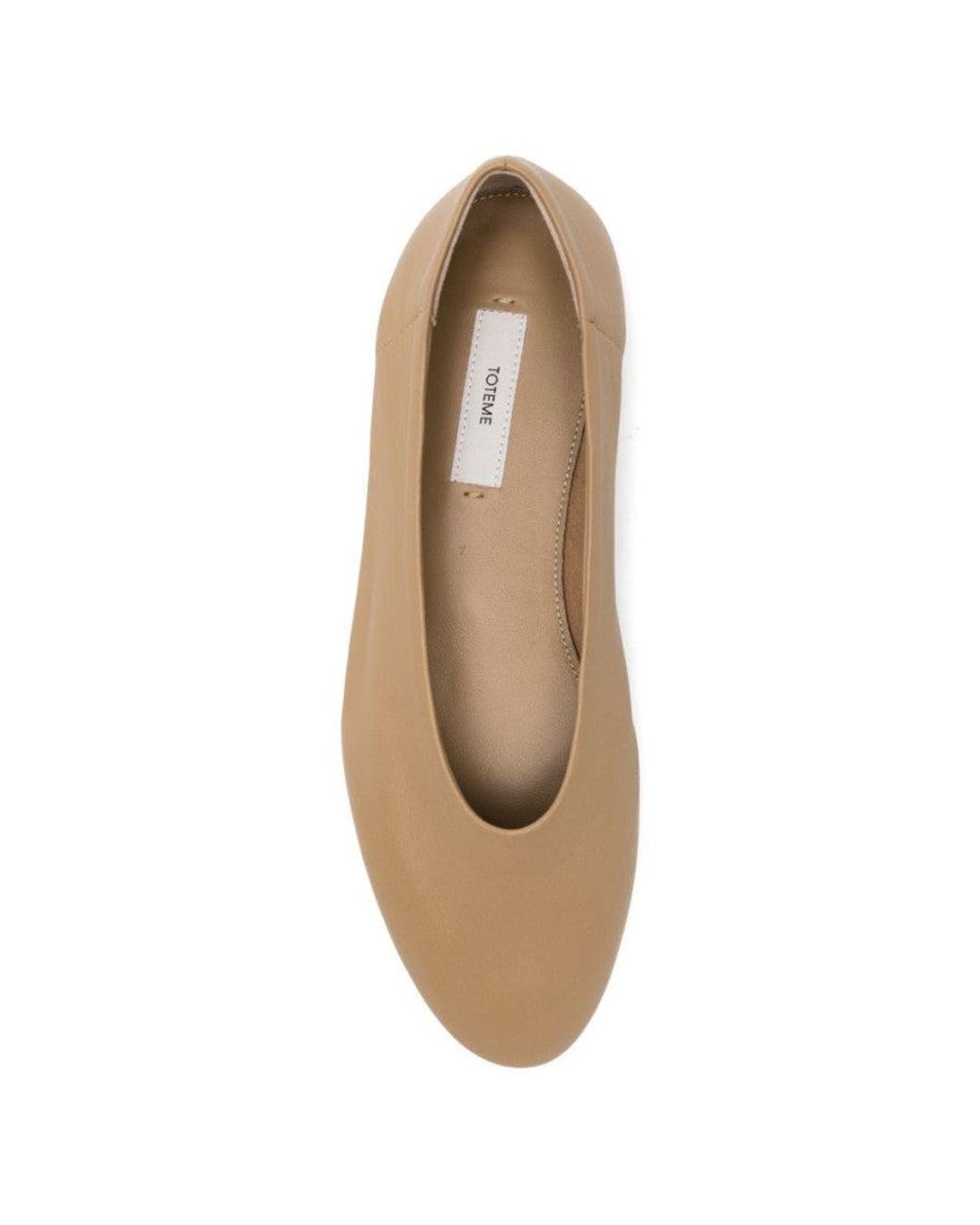 Totême Natural Slip Leather Ballet Flats