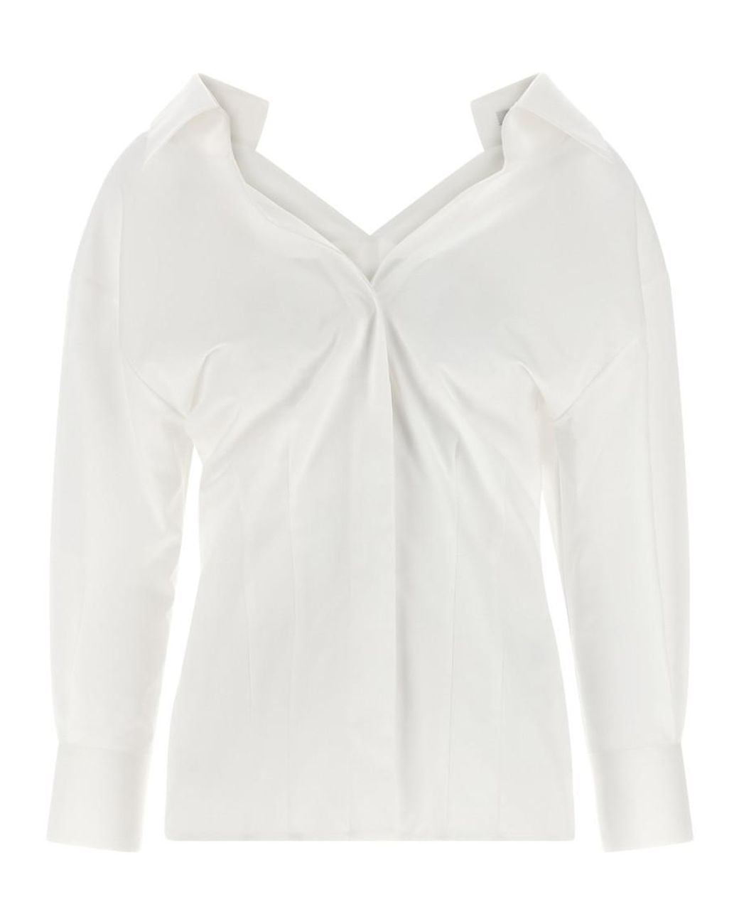 Givenchy White Slim Solid Shirt