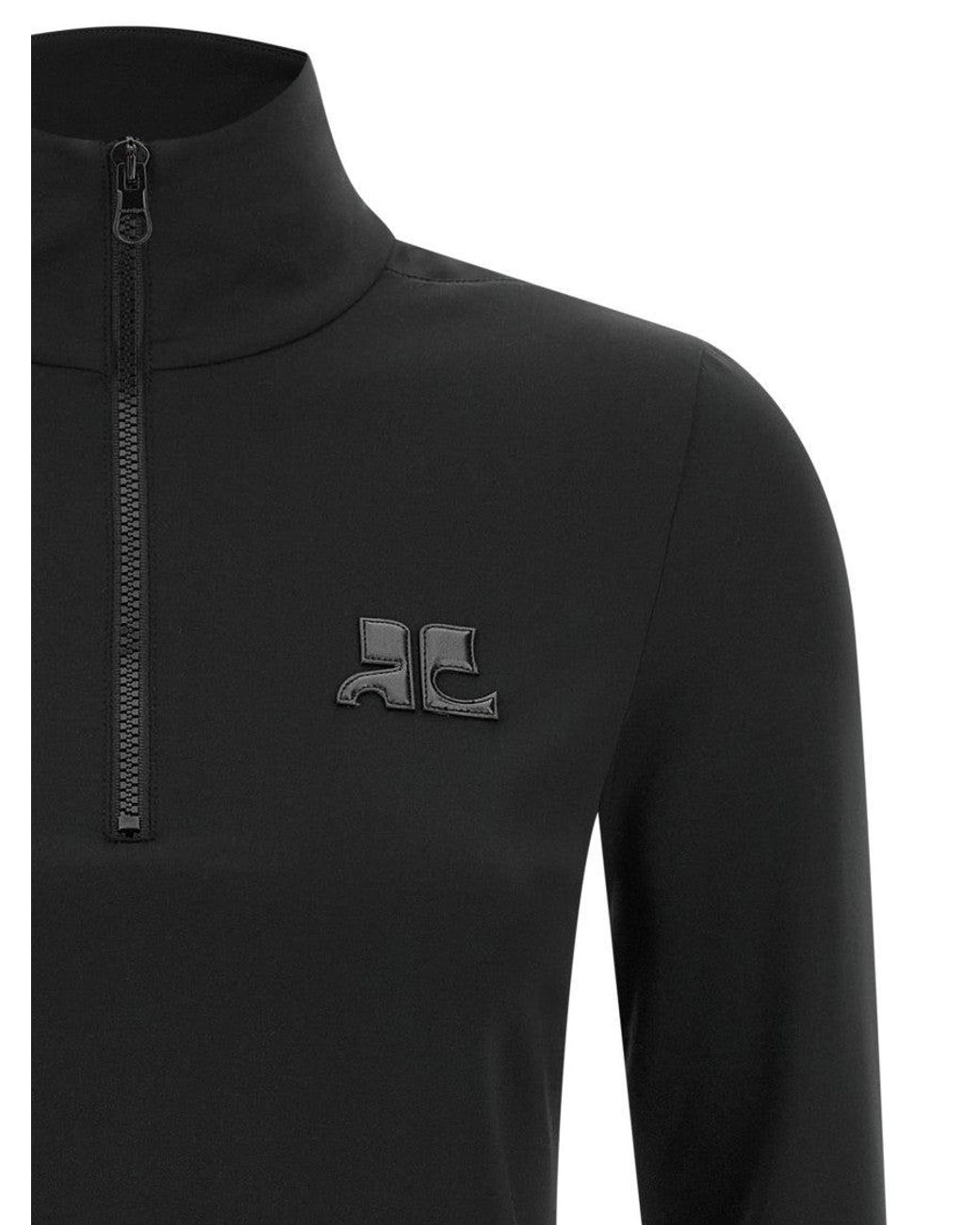 Courreges Black Turtle Neck Sweater