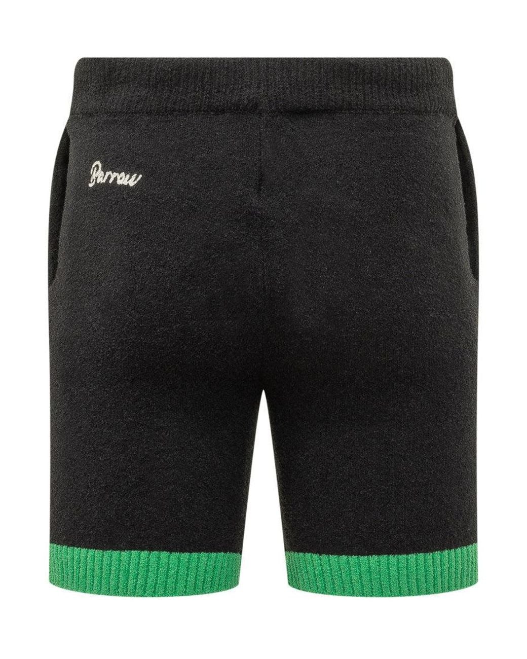 Barrow Black Logo Shorts for men