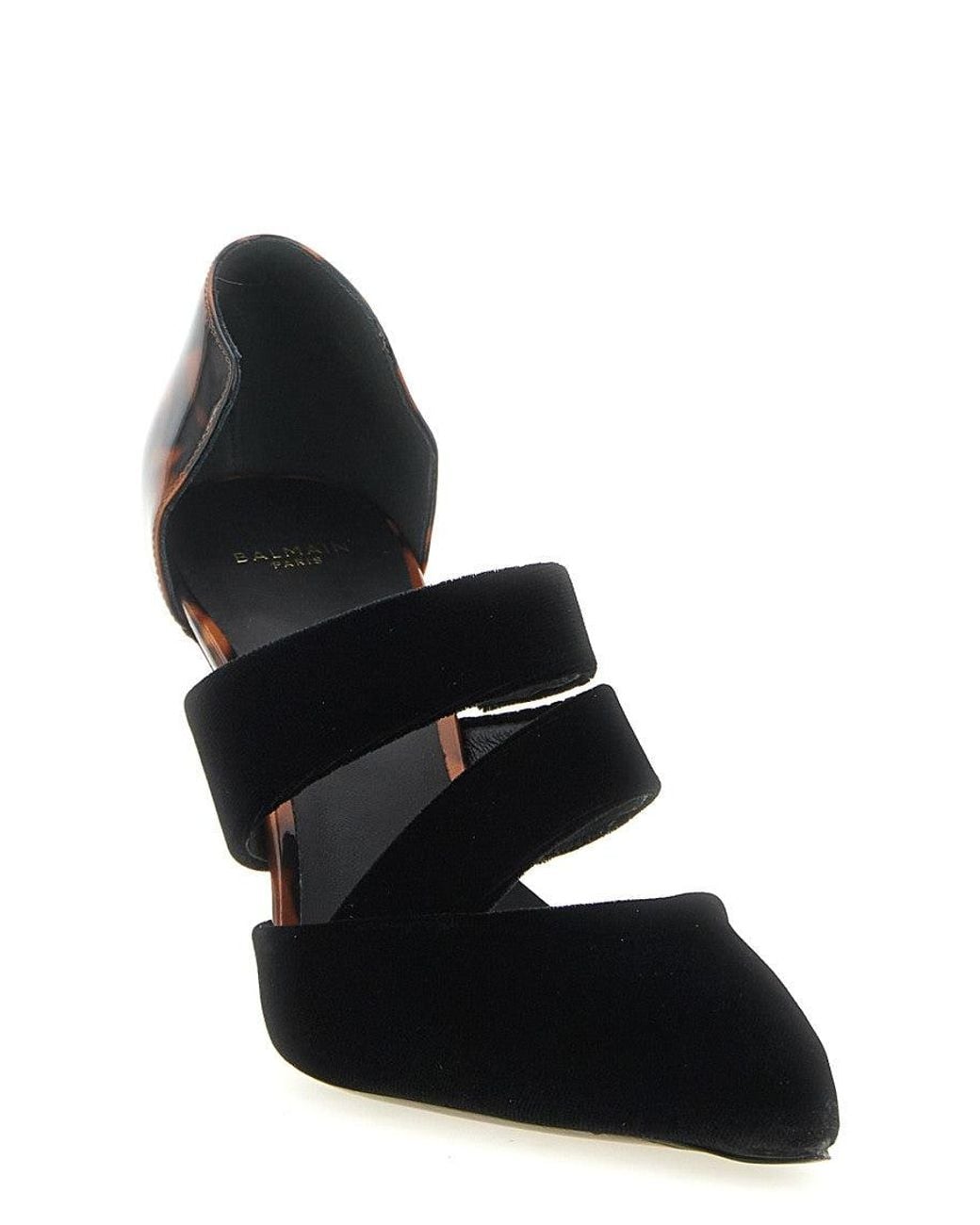 Balmain Black Tortoiseshell Pumps