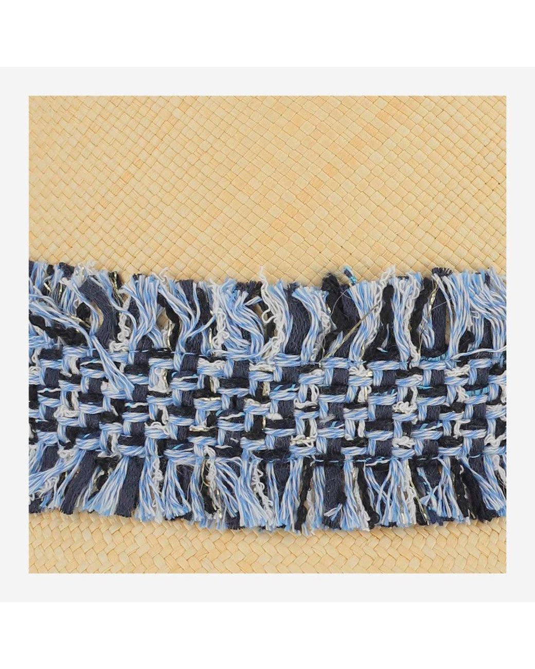 Maison Michel Blue Textured Bucket Hat