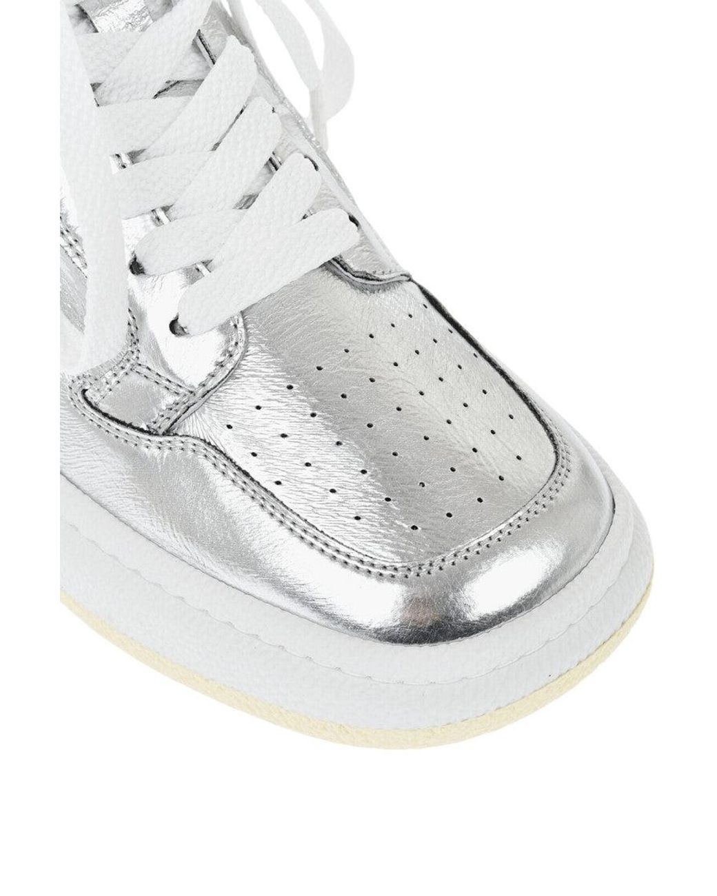 Maison Margiela Metallic High-Top Sneakers