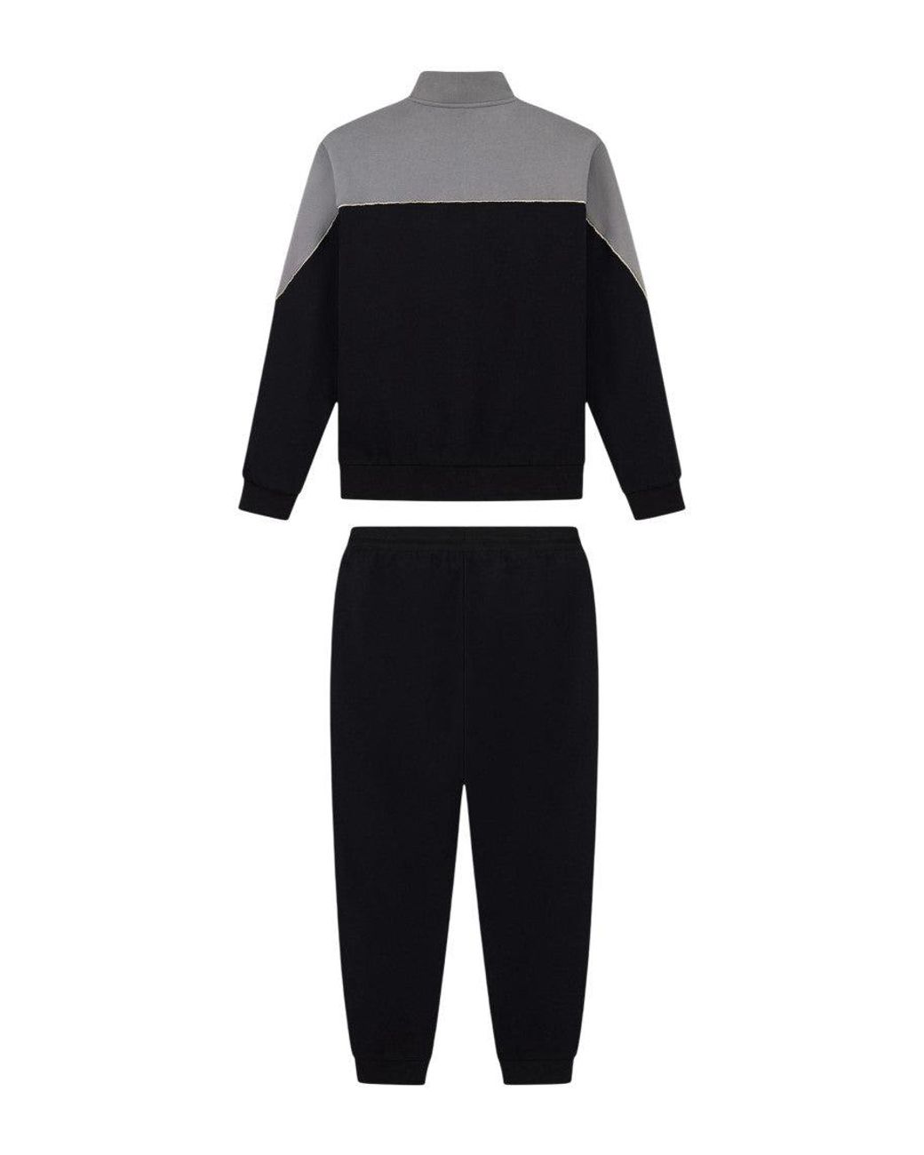 EA7 Black Color Block Tracksuit for men