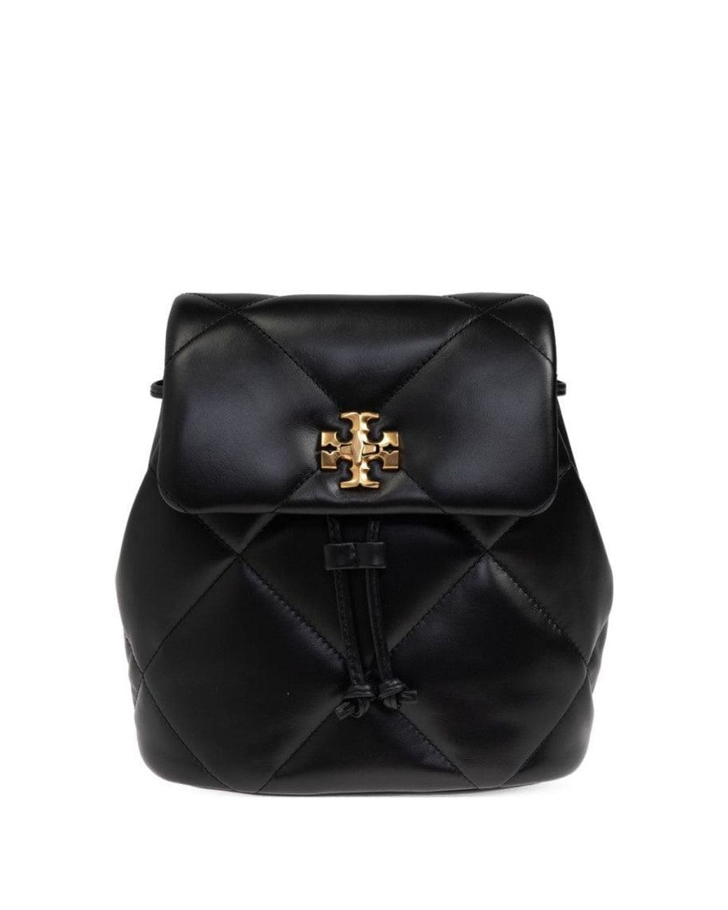 Tory Burch Black Kira Diamond Quilt Mini Backpack