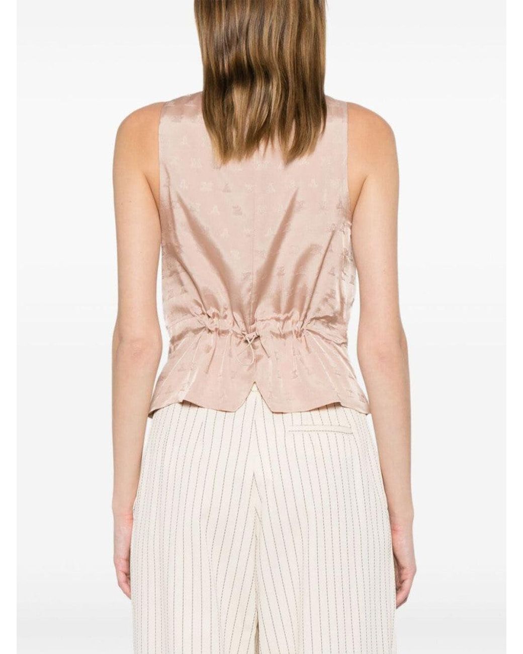 Max Mara Pink Sleeveless Waistcoat