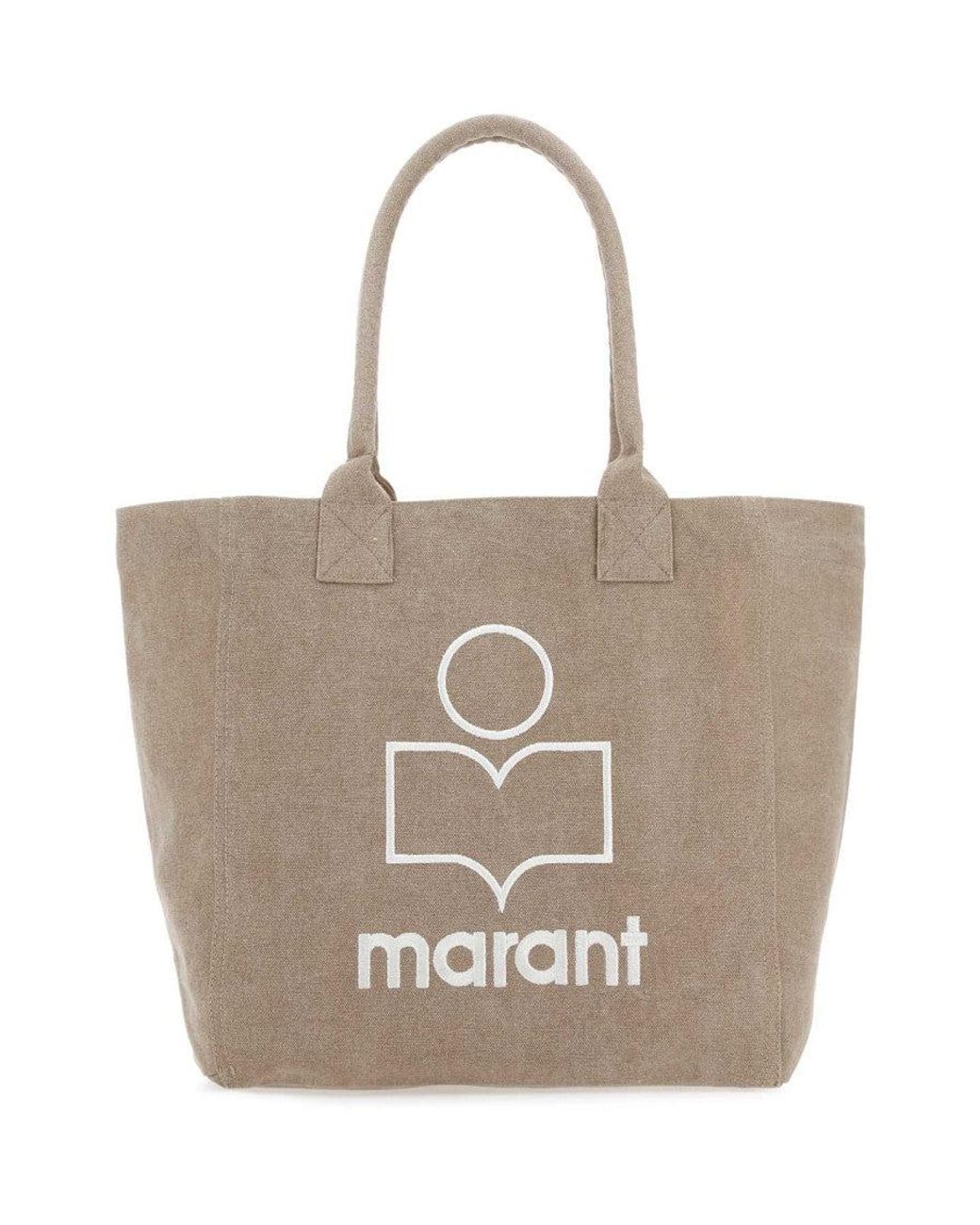 Isabel Marant White Small Yenky Faded Cotton Bag