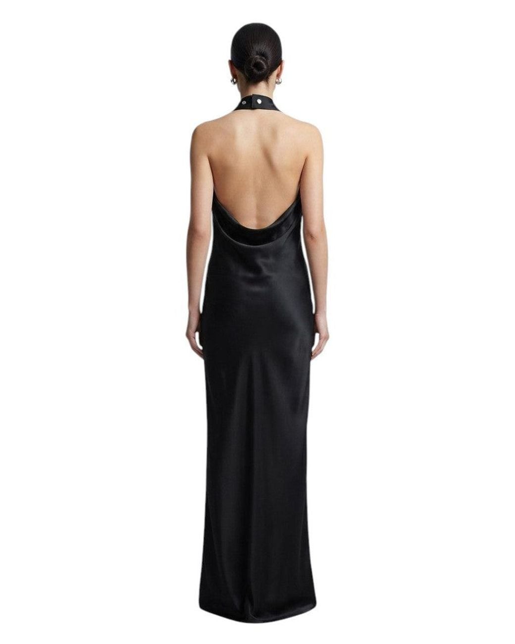 Off-White c/o Virgil Abloh Black Halter Neck Maxi Dress