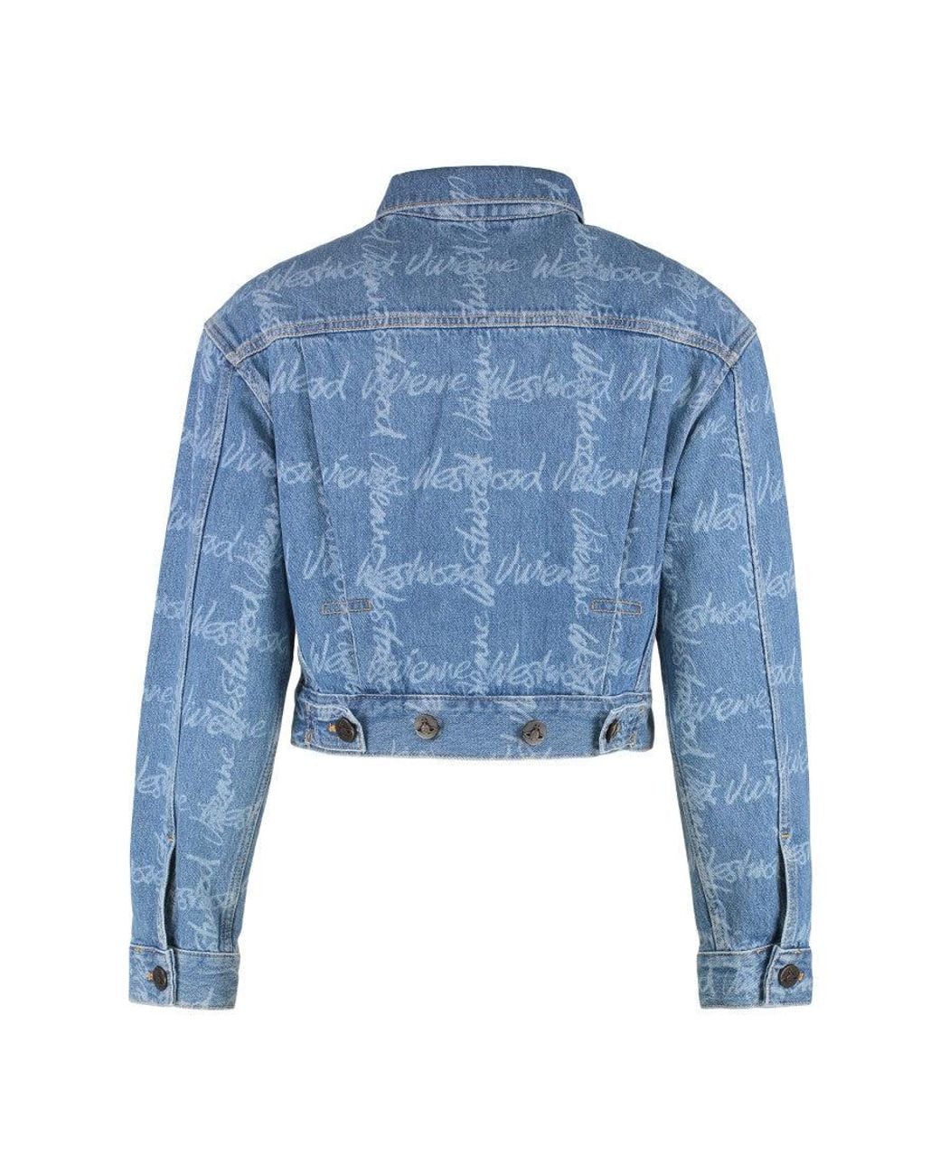 Vivienne Westwood Blue Denim Logo Jacket