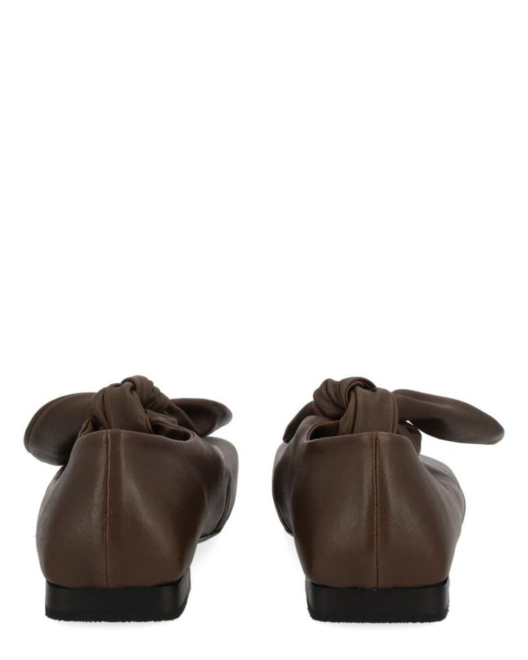 Uma Wang Brown Knot Leather Loafers