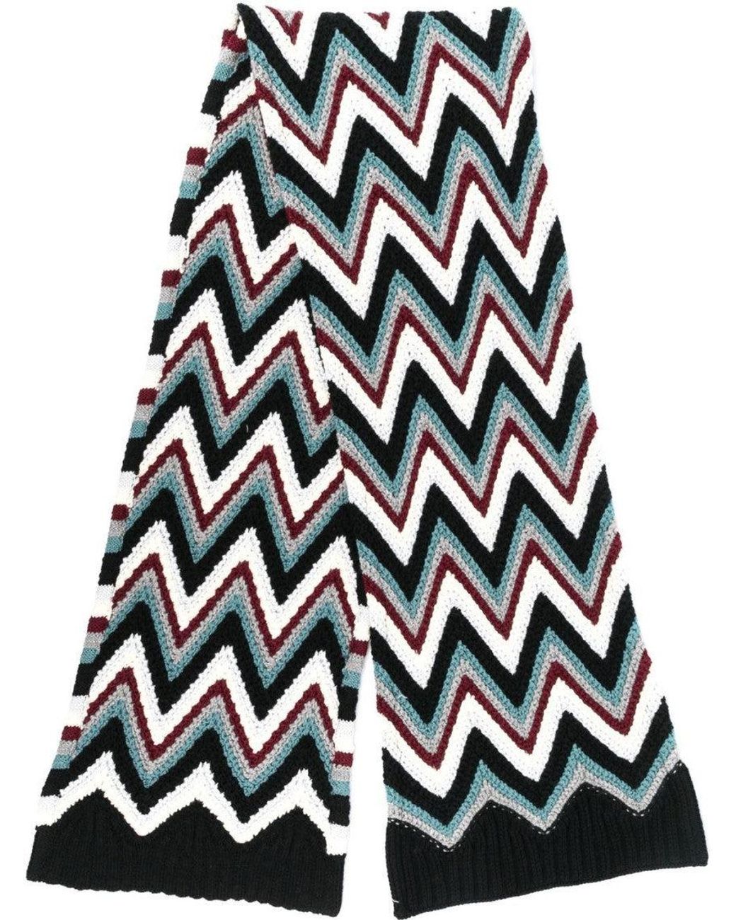 Missoni Black Wool Scarf for men