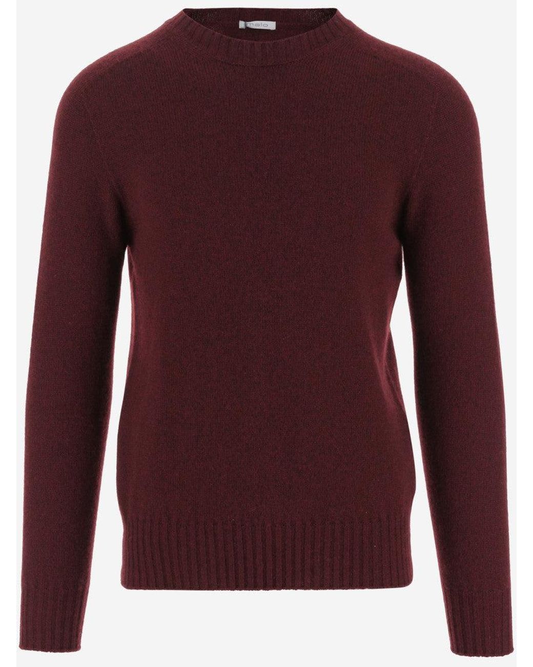Malo Purple Classic Sweater for men