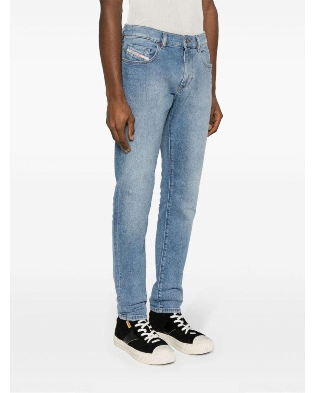 DIESEL Blue Skinny Fit Jeans for men