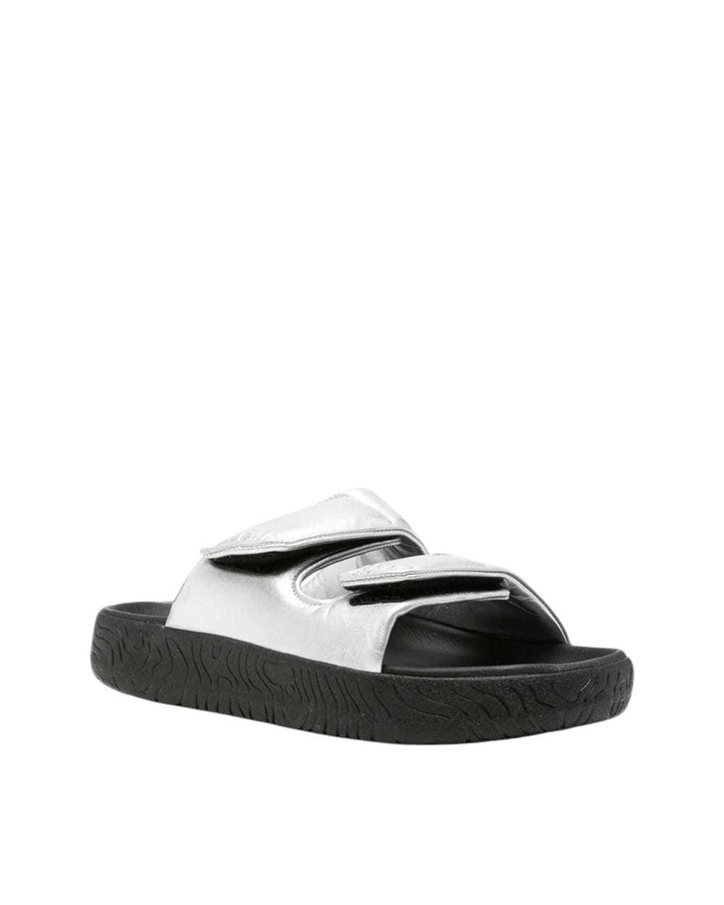 Veja Black Metallic Sandals