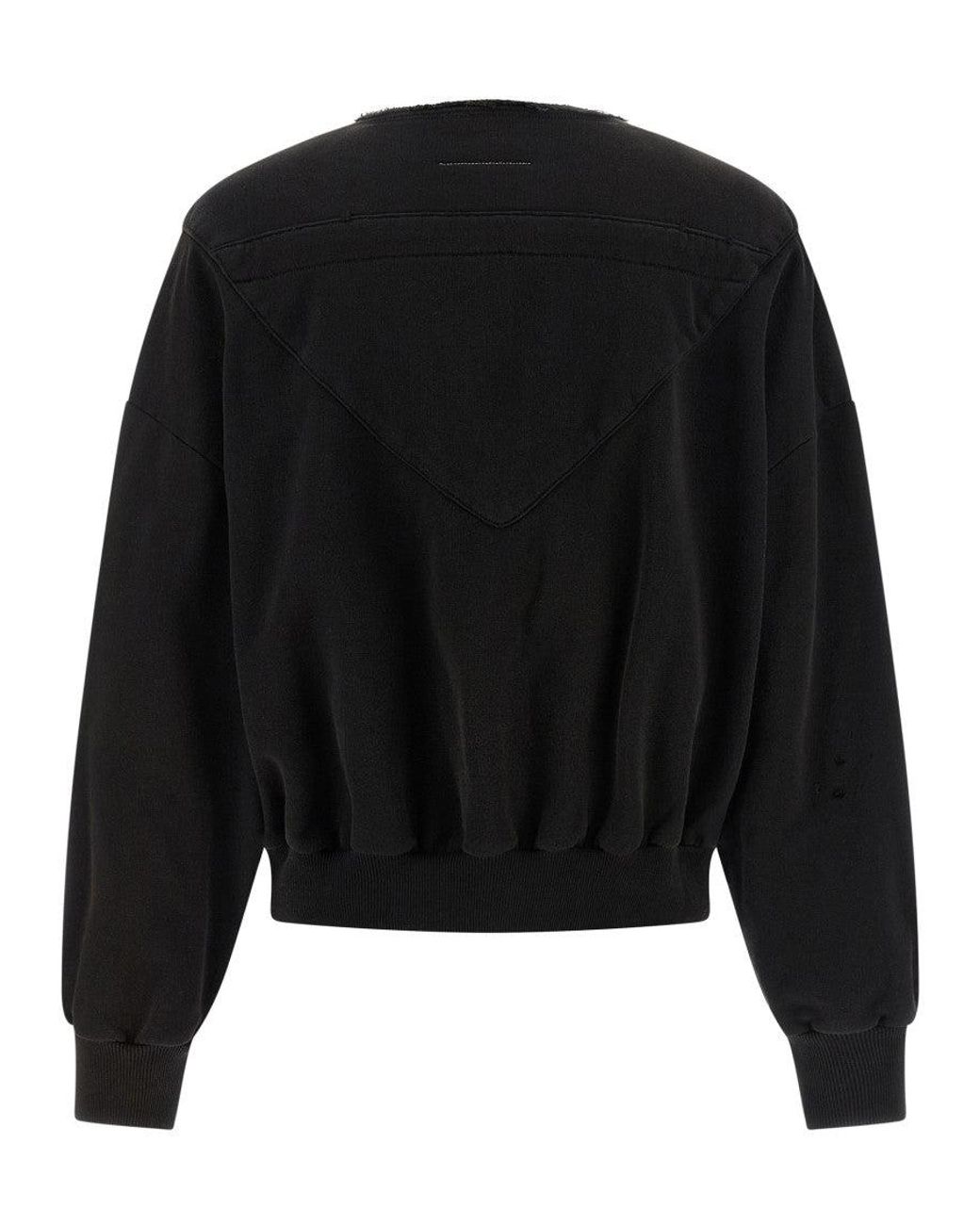MM6 by Maison Margiela Black Trompe L'Oeil Hoodie
