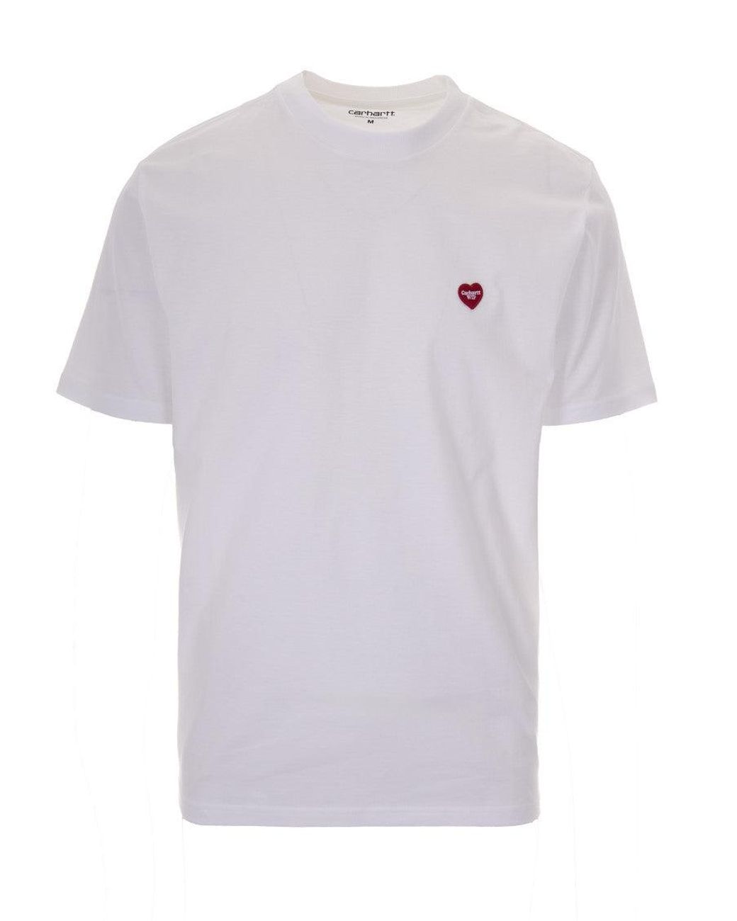 Carhartt White Regular Logo T-Shirt for men