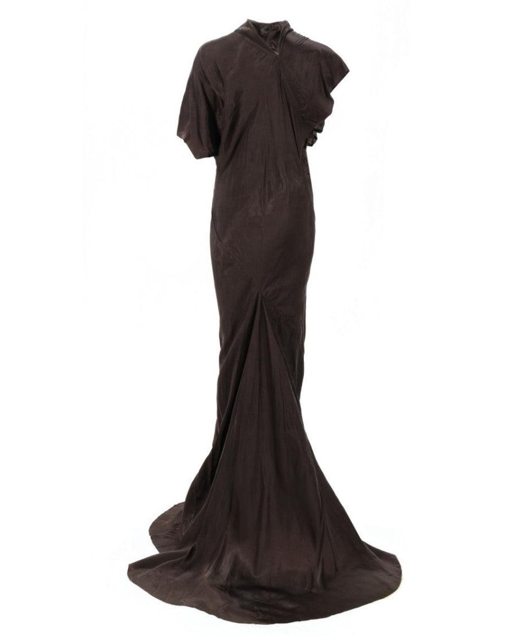 Rick Owens Black Elegant Mini Gown