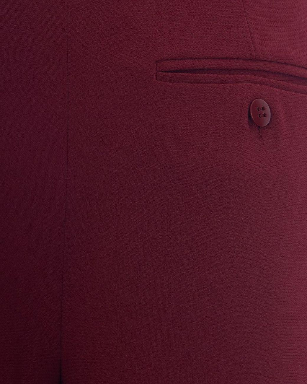 Max Mara Red Wide-Leg Trousers Amico